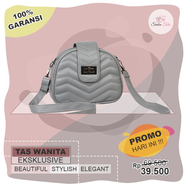 Tas Wanita Perempuan Abg Cewek Remaja Kece Slempang Cantik Kekinian Keren Kode Lamella 20x18 cm