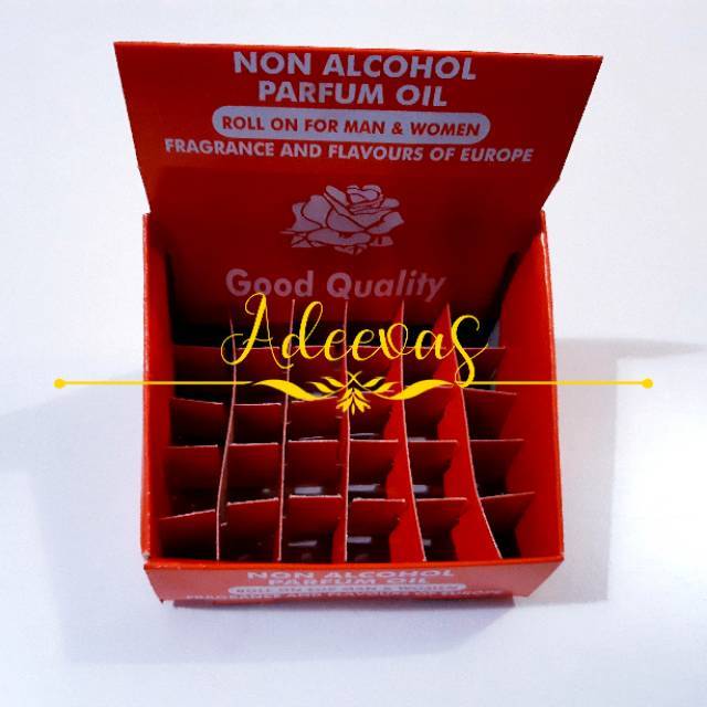 Kotak Display parfum roll tempat parfum roll