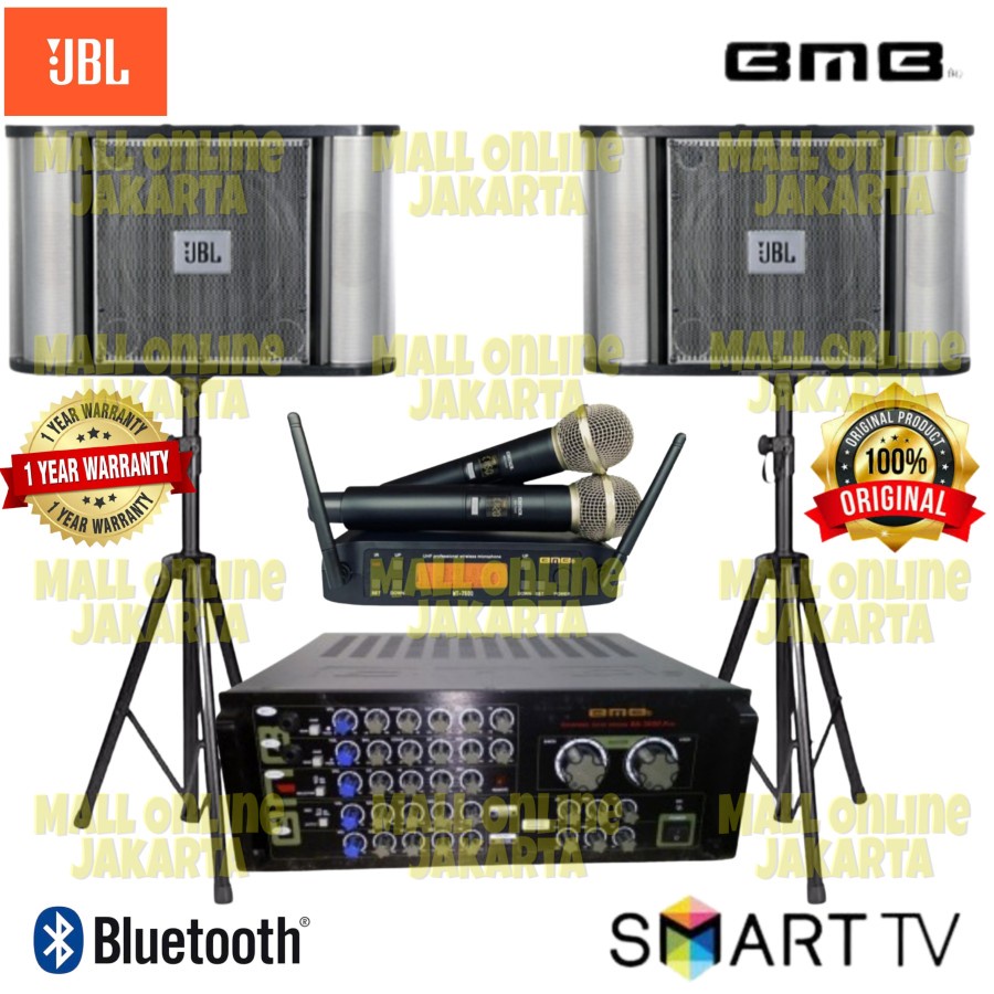 Paket karaoke JBL 10 inch Original Sound system ampli BMB DA3000 PRO