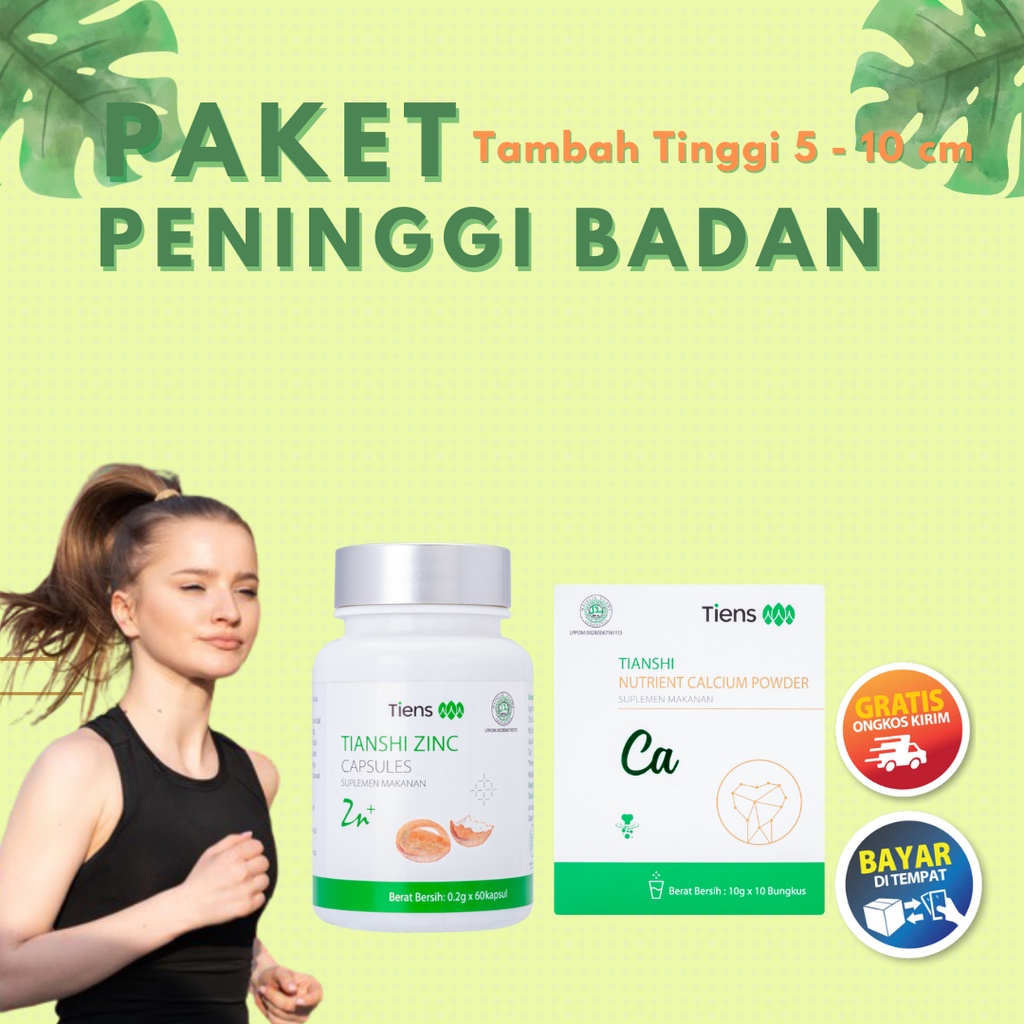 

Paket Peninggi Badan Tiens Original Susu NHCP dan Zinc Kapsul Herbal Alami Terbaik Supergrow Up