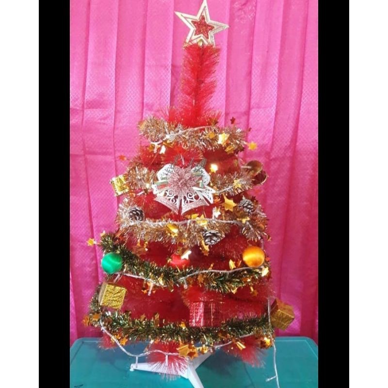 Bisa Cod: Ready Pohon natal 3feet (realnya 95cm)