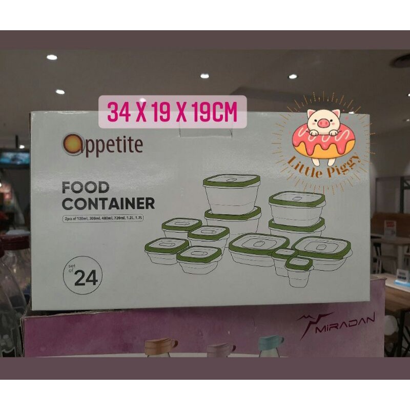 Oppetite Informa food container gift set / wadah tempat penyimpanan makanan