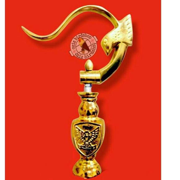 SALEE.. gantungan dan pion sangkar kotak  Rep Radja gold emas