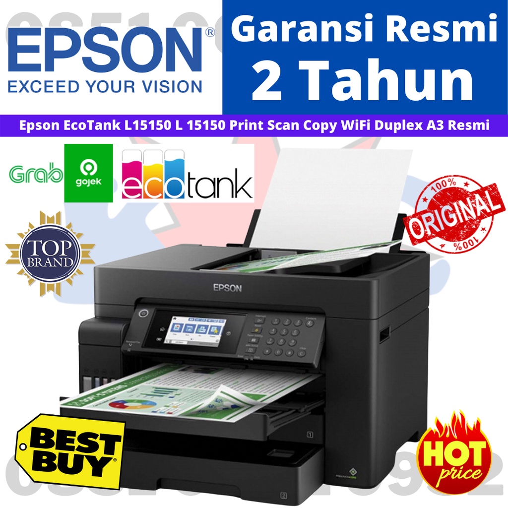 Printer Epson EcoTank L15150 L 15150 A3 Print Scan Copy WiFi Duplex