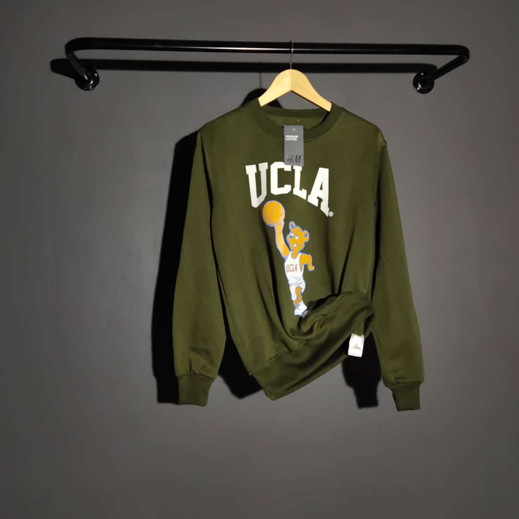 Crewneck Ucla Original Crewneck UCLA Sweater ucla hitam hijau abu abu crewneck ucla hnm UCLA