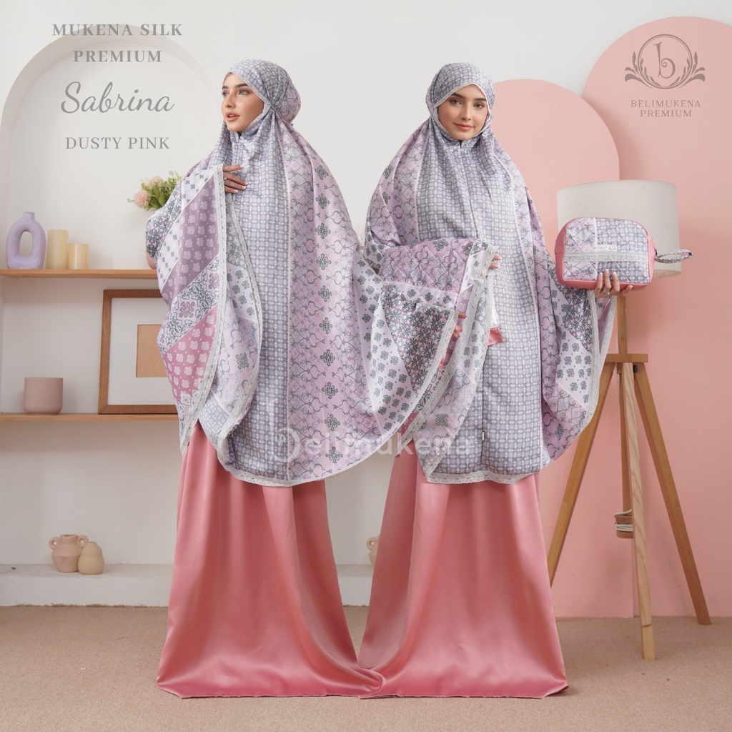 Mukena Silk Premium 2in1 Sabrina Set Sajadah