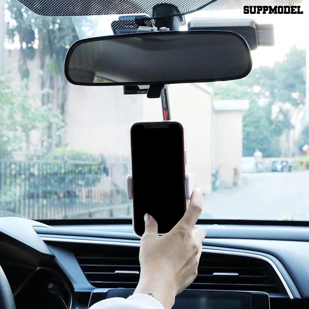 Sdl Bracket Klip Stand Kaca Spion Mobil Universal Retractable Adjustable Holder Handphone