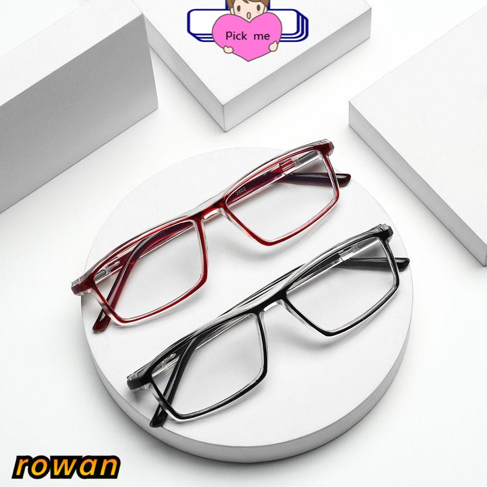 ROW Unisex Reading Glasses High-definition Eyeglasses Presbyopic Glasses Vision Care Portable Anti Blue Light Ultralight PC Frames/Multicolor