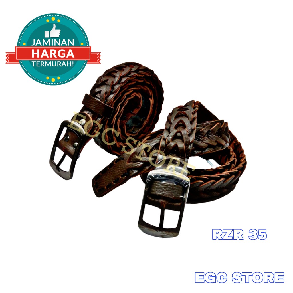 IKAT PINGGANG WANITA KULIT MODEL KEPANG / WOMEN LEATHER BELT RZR 35