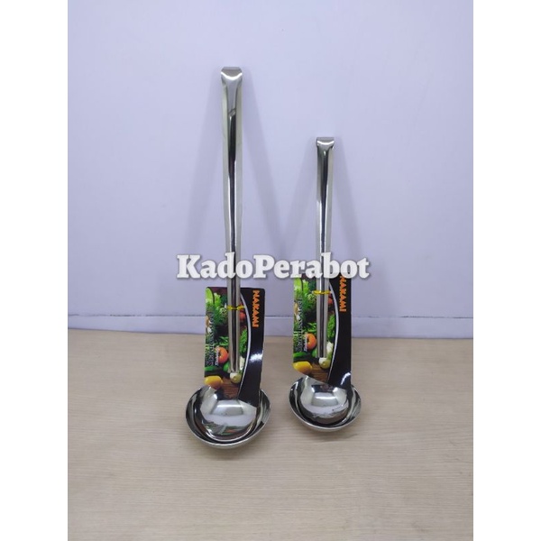 irus nakami stainless - sendok kuah nakami - irus full stainless