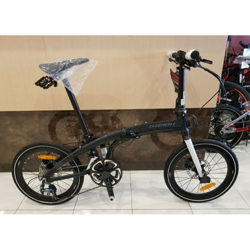 Sepeda Lipat Ecosmo Z10 Black Coral