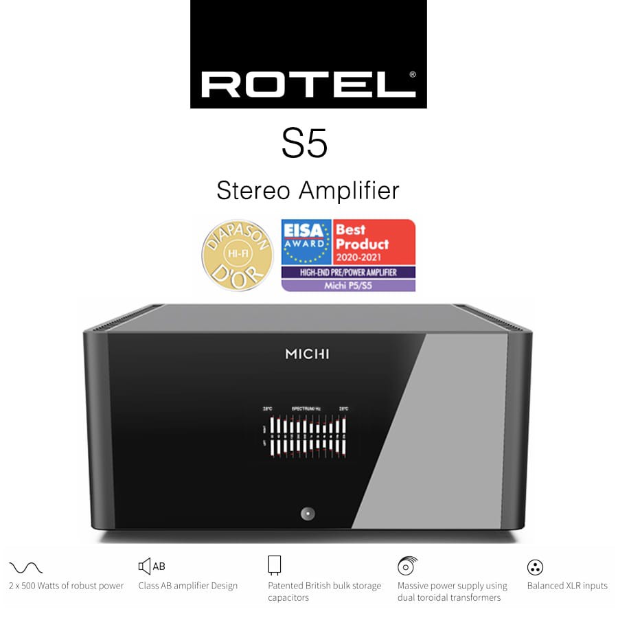 Rotel S5 Michi Stereo power amplifier
