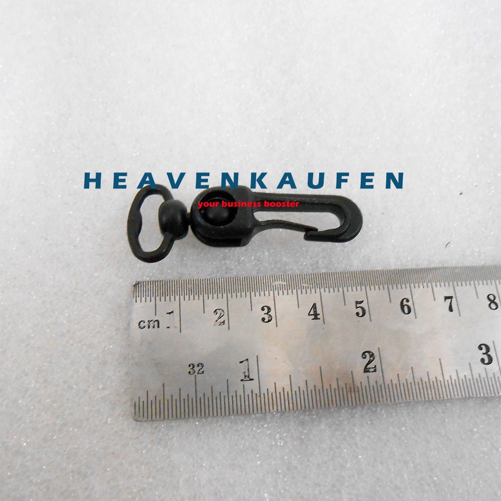 Kait Pengait Gantungan Hook Cantelan 1,5 cm Acetal Warna Hitam