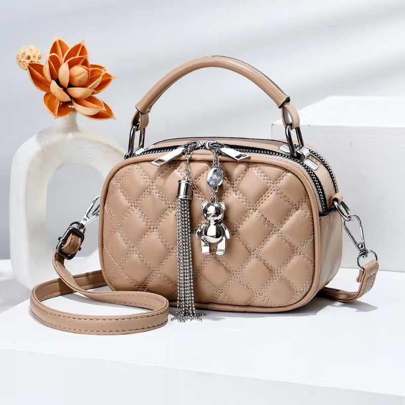 BJ62433 - BEIGE/BLACK/BLUE/BROWN/GREEN/KHAKI/YELLOW - TAS SLEMPANG WANITA FREE GANTUNGAN LUCU FASHION IMPORT MODIS ELEGAN TERMURAH TERLARIS TERBARU BAGSTORE JAKARTA TAS BATAM ZC2433