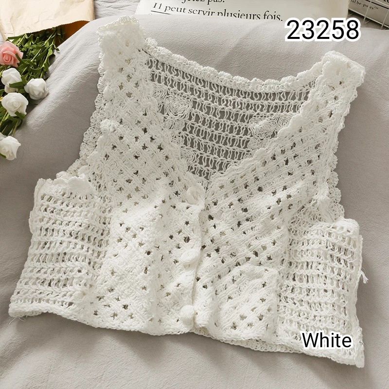 ROMPI RAJUT ANYAM / ROMPI RAJUT WANITA / KNIT VEST/VEST KOREAN TOP