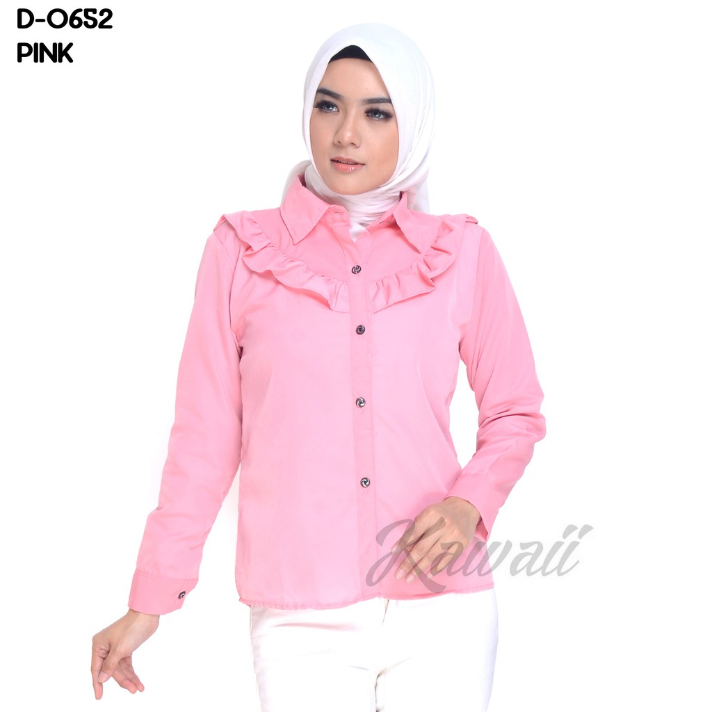 Monellina Fashion Baju Kemeja Atasan Kerja Tangan Panjang Monellina Fashion Baju Kemeja Atasan Kerja Tangan Panjang