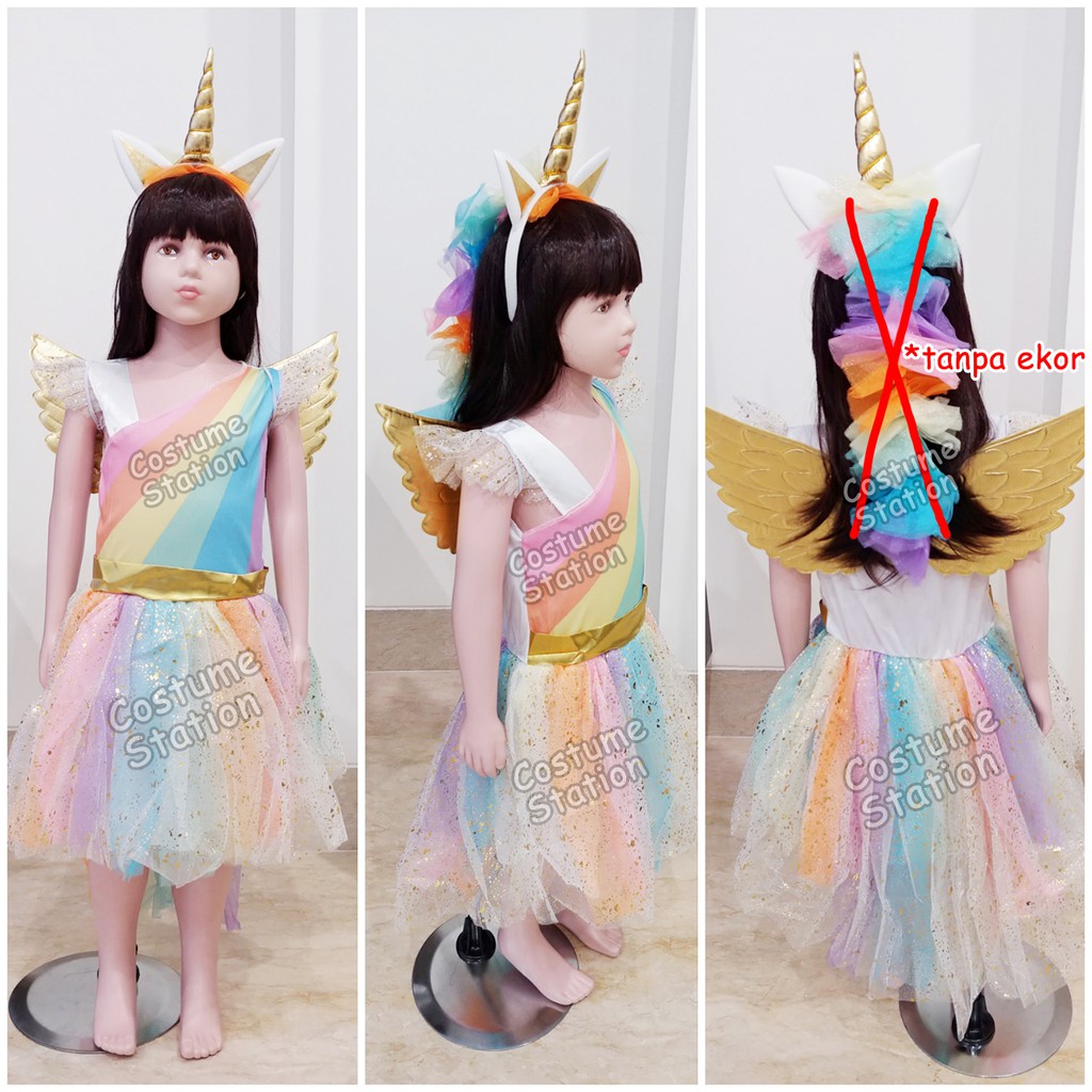 Kostum Kuda Poni / Costume Unicorn Pegasus anak perempuan