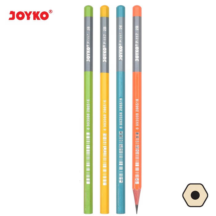 

TULIS-ALAT- PENCIL / PENSIL JOYKO P-117 / 2B / 1 BOX 12 PCS -ALAT-TULIS.