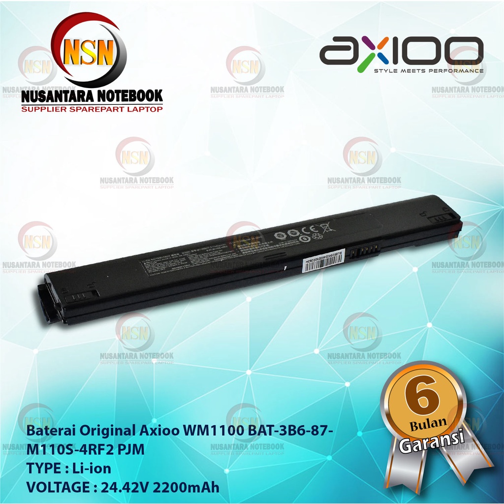 Baterai Original AXIOO M1100 BAT-3B6-87-M110S-4RF2 PJM