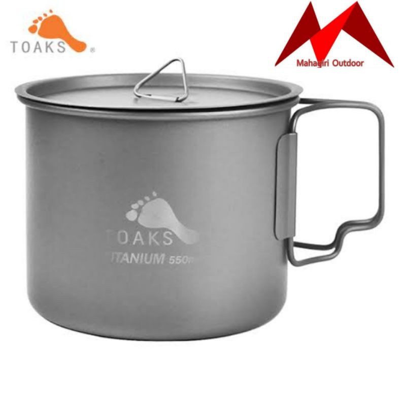 Toaks light titanium 550ml pot ultralight camping 550 ml cookware