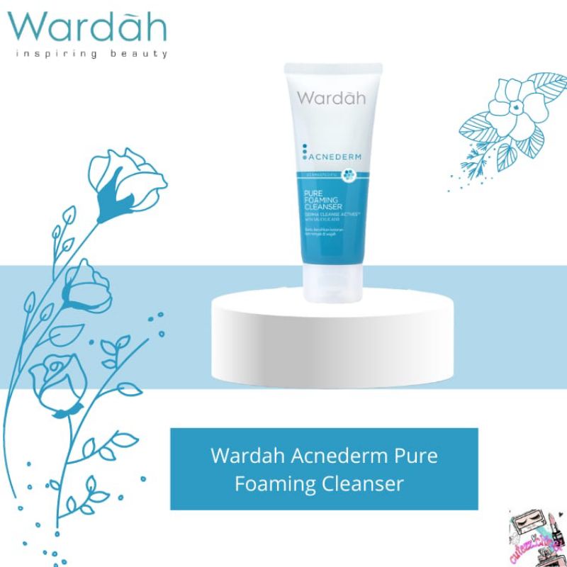 ☃Cutezz_Ching1☃Wardah Acnederm Pure Foaming Cleanser 60ml