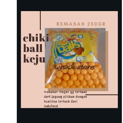 

chiki ball keju250gr/chiki ball ayam/chiki ball coklat/chiki 250gr