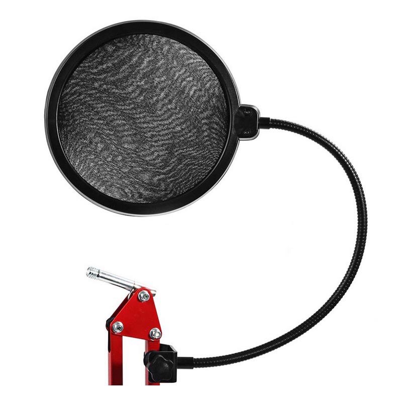 TaffSTUDIO Pop Shield Filter Mikrofon Dual Layer BOP - Black