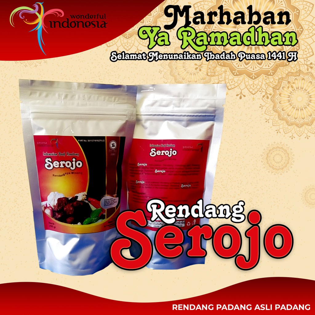 

Rendang Padang Serojo - Rendang Daging 250 Gr