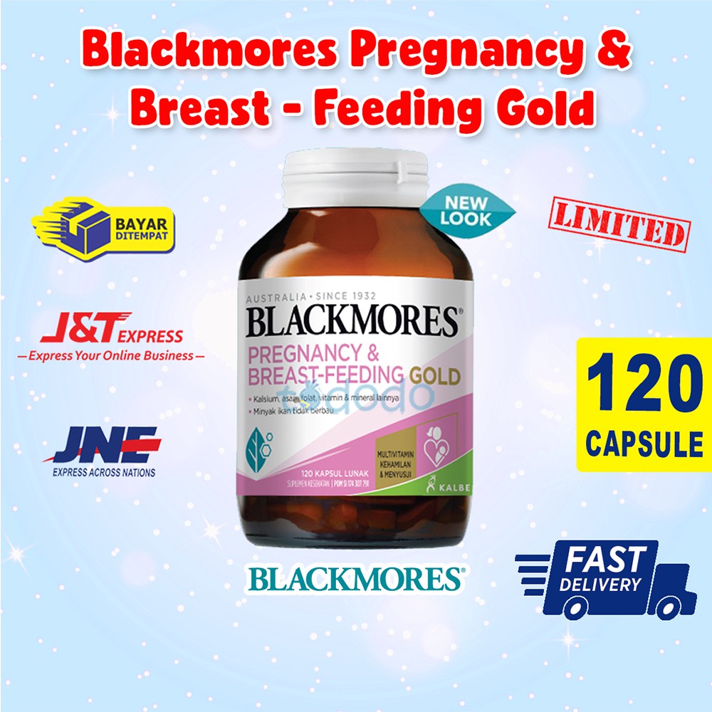 Promo Blackmores Pregnancy &amp; Breast Feeding Gold 120 Kapsul