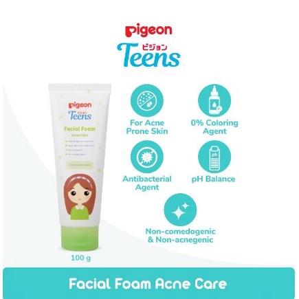 Facial Foam Sabun Cuci Muka PIGEON TEENS ACNE