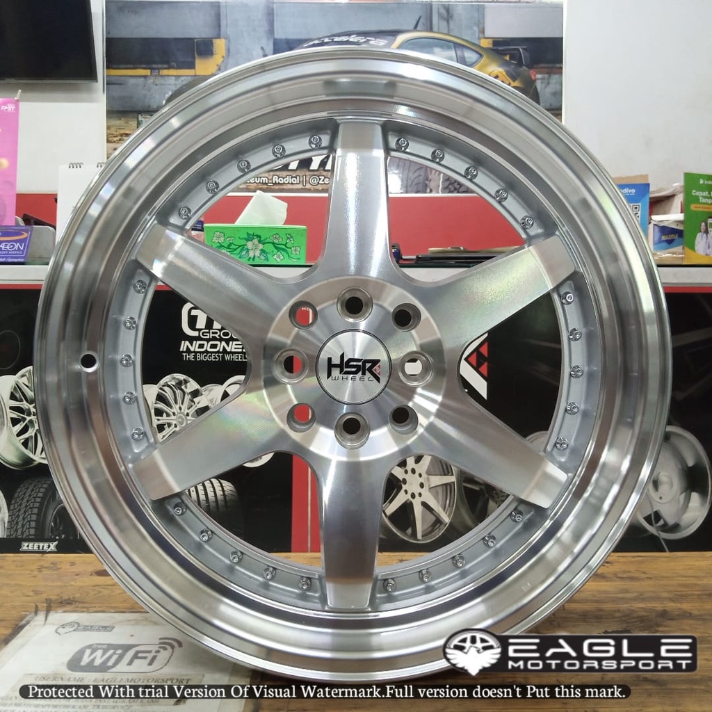 Velg Mobil Ring 17 Pelek Yaris Swift Agya Ayla DLL HSR BORGO R17 Ring 17