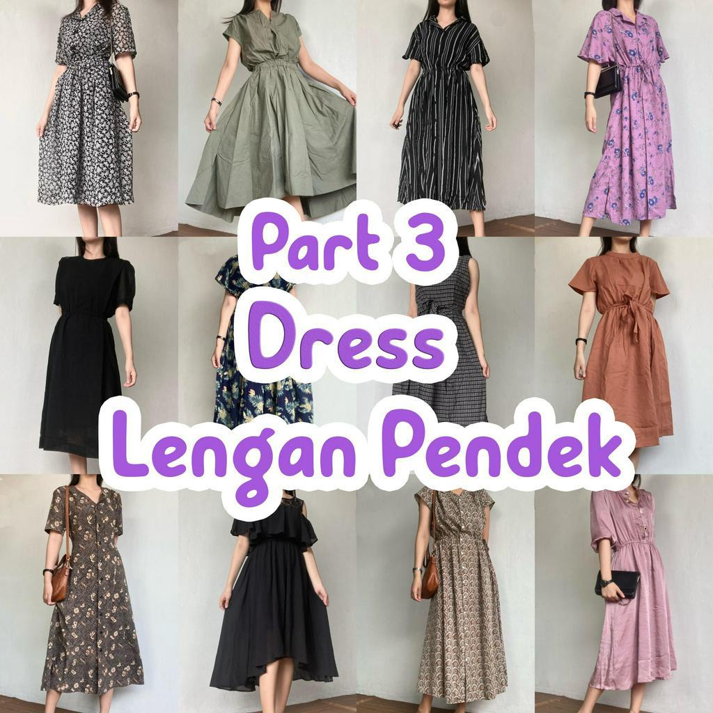 PART 3 Dress Lengan Pendek Wanita