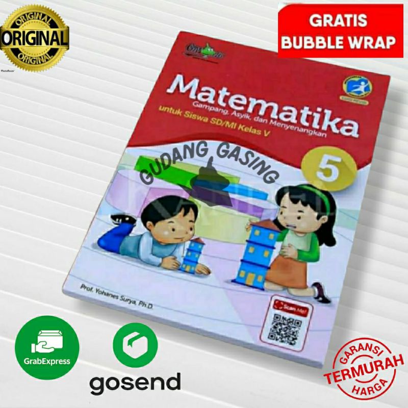 Buku Matematika GASING SD 5 Kurikulum 2013 k13 Karangan Prof. Yohanes Surya Ph.D