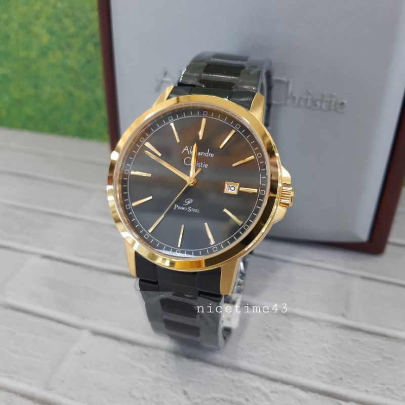 jam tangan pria alexandre christie 1014md