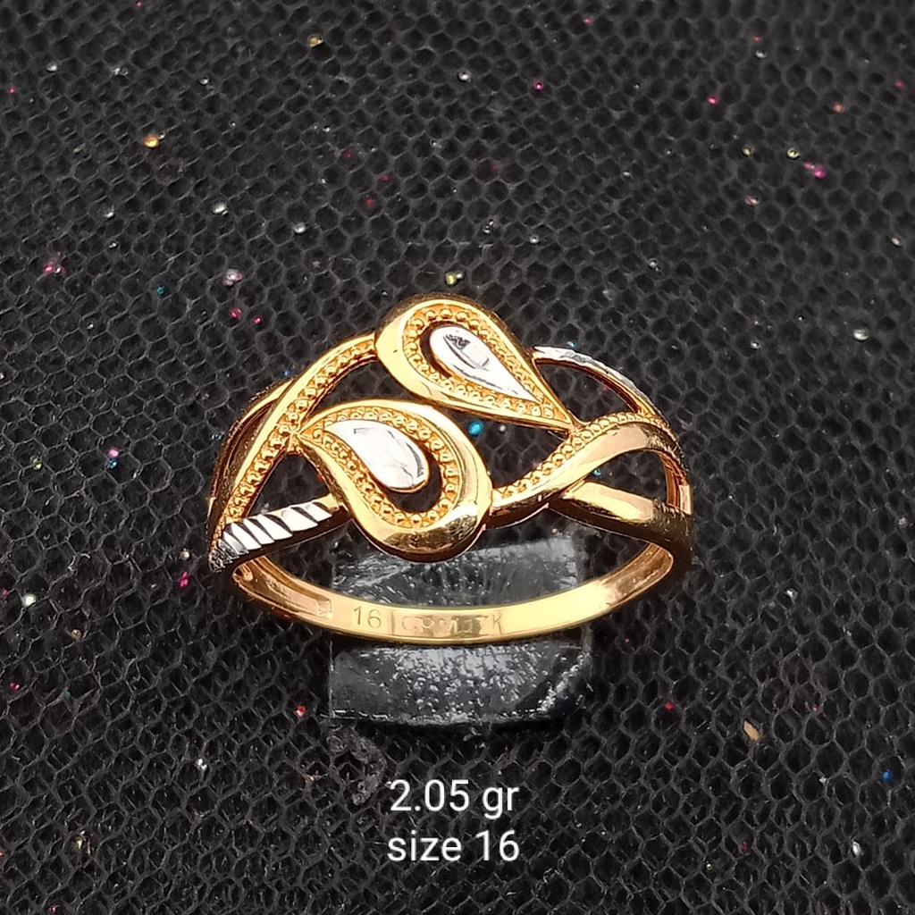 Cincin Emas 17K - 2.05 gr Kadar 750 - CMS200000010