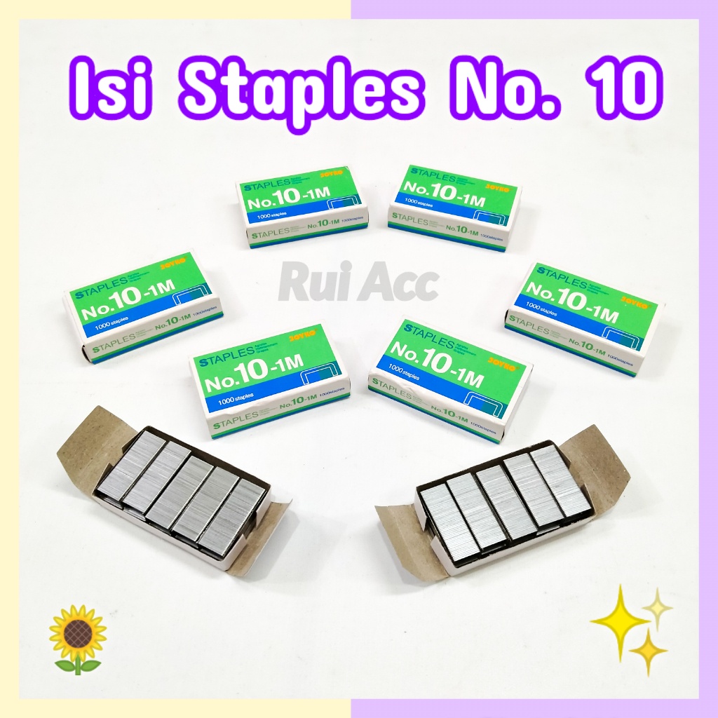 

Isi Staples NO 10 Stapler Steples Hekter Jetrekan Necis Joyko Nomor 10