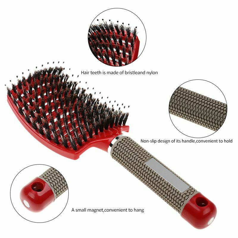 Magic Bristle Hairbrush Scalp Massage Comb Barber Salon Styling Tools