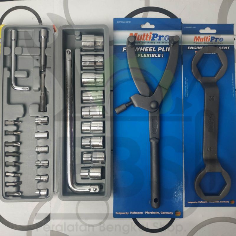 Paket hemat 3pcs Kunci Tracker CVT +Kunci Pulley 39x41