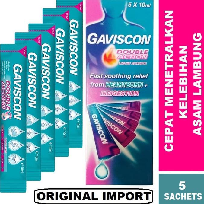 Harga Gaviscon Double Action 5 Sachet X 10 Ml Terbaru Juli 2021 Biggo Indonesia