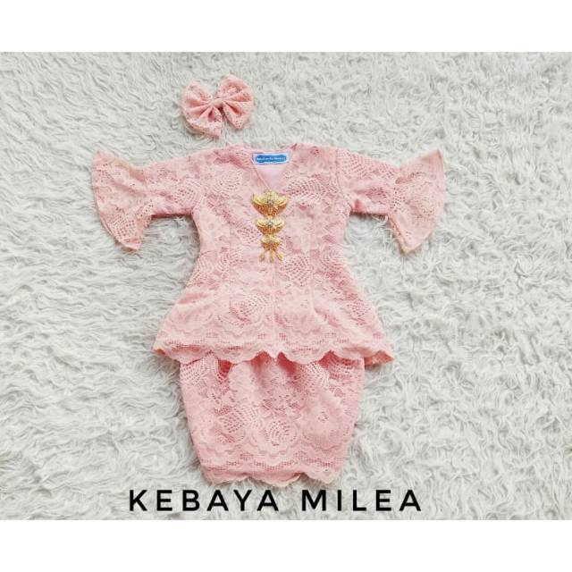 KEBAYA MILEA ANAK WARNA PEACH