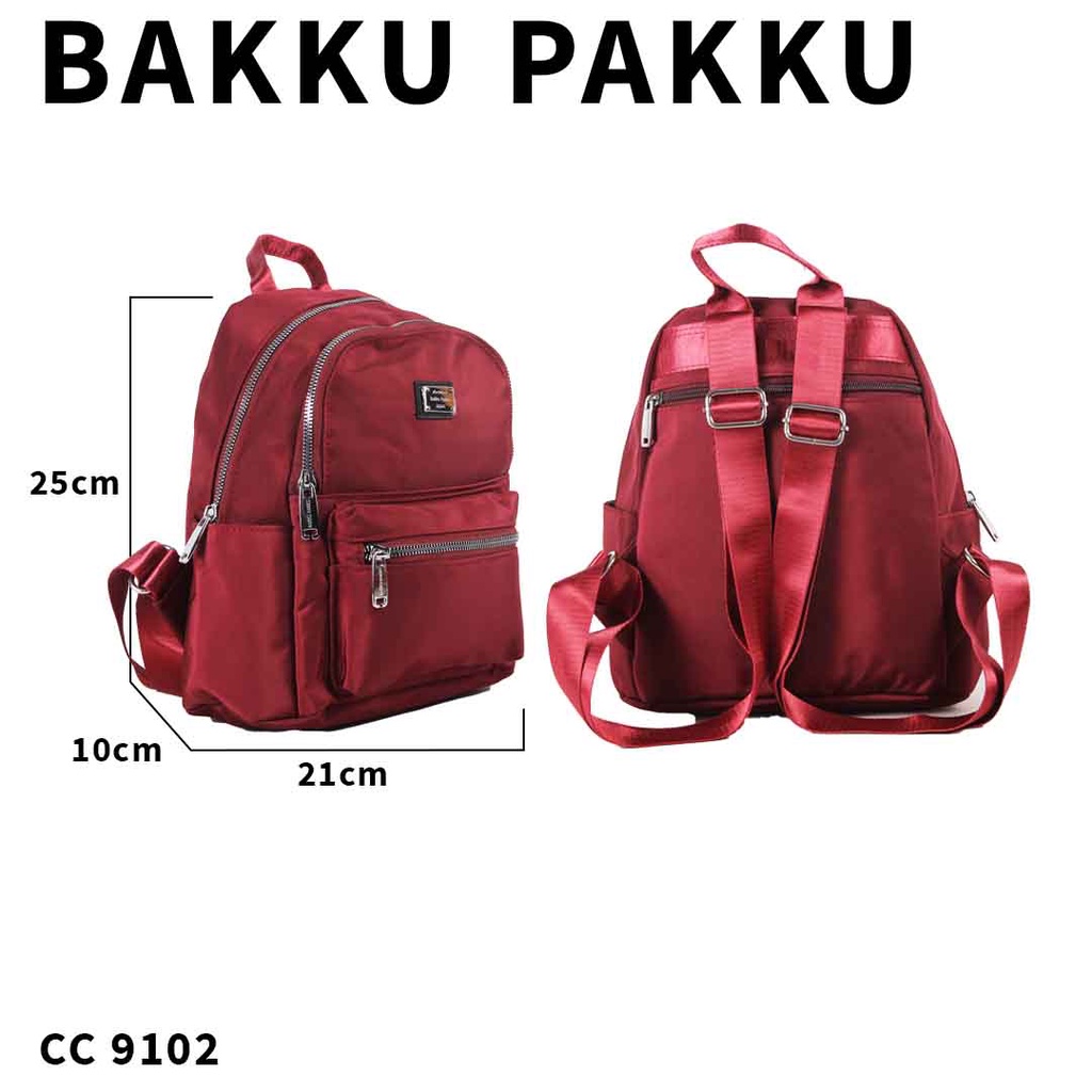 [KLIKTAS] Tas ransel wanita import terbaru Bakku pakku CC 9102 ransel perempuan kekinian murah