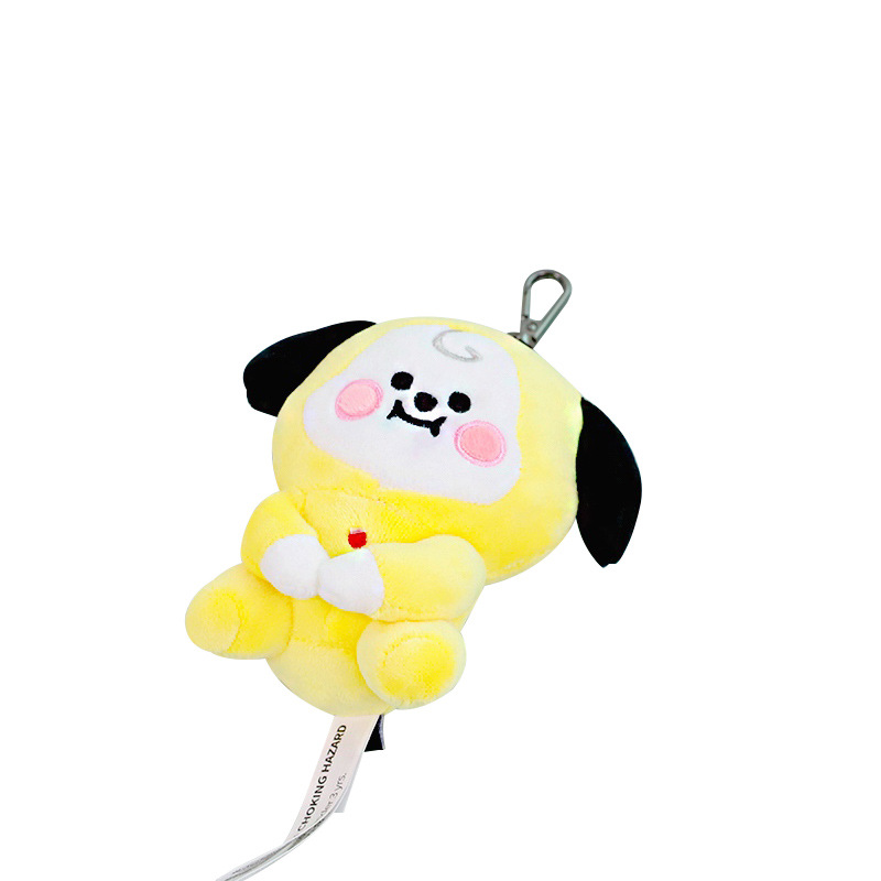 Kpop  Mainan Gantungan Kunci Boneka Plush Tata Chimmy Cooky