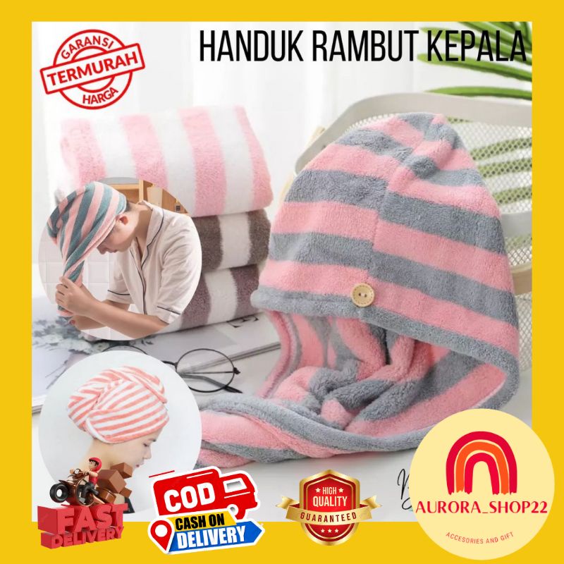 [COD] Handuk Rambut Kepala Handuk Keramas Handuk Kepala Magic Towel Handuk Keramas Import