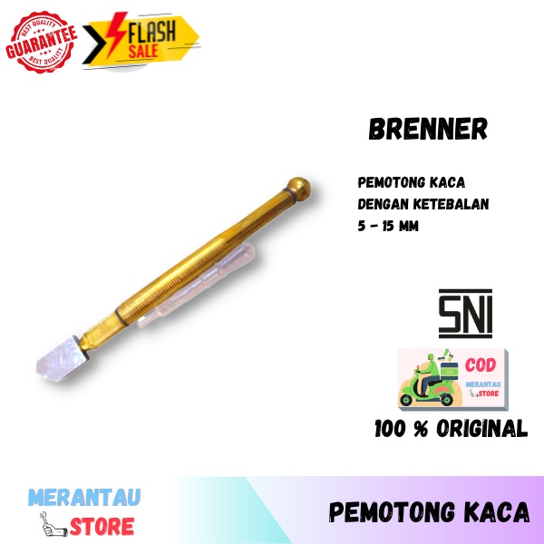 Alat Pemotong Kaca Alat Potong Kaca Pisau Kaca Merk Brenner Cutter Kaca Brener Cuter Kaca Tora Pisau