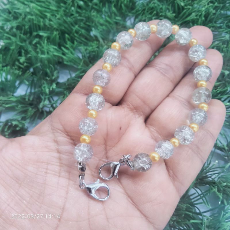 KONEKTOR MASKER MUTIARA KACA/konektor masker hijab/tali masker/strap masker