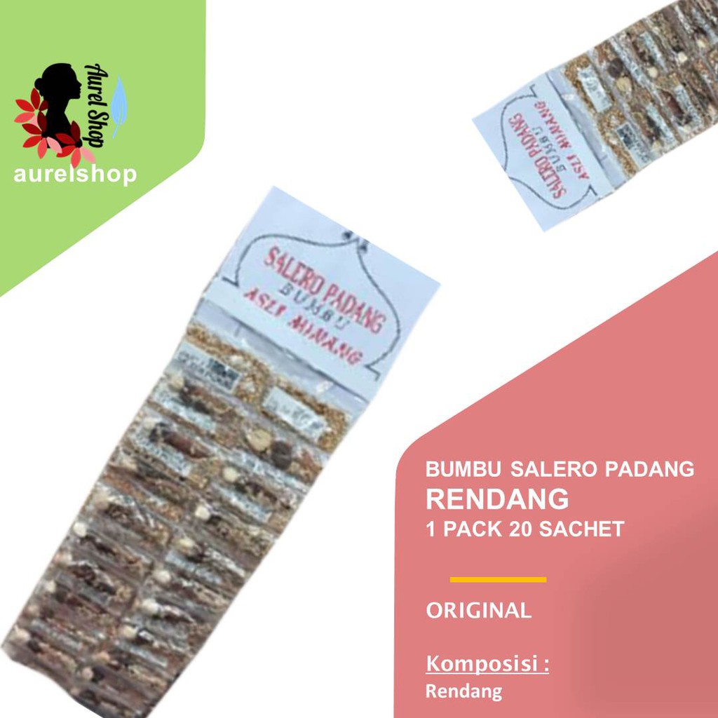 

SALERO PADANG Bumbu Rendang kemasan sachet