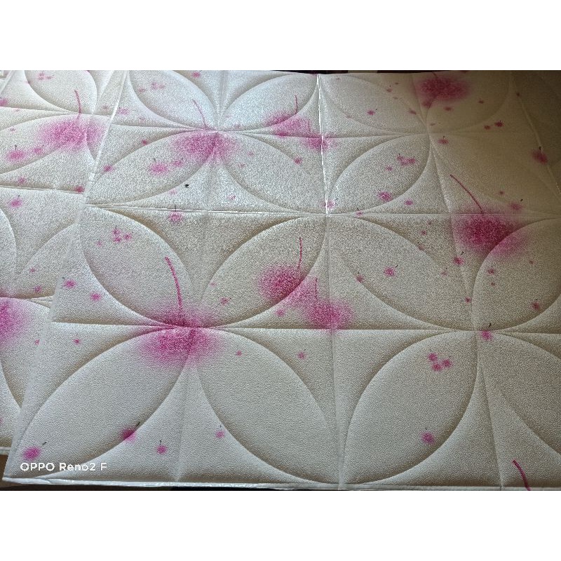 Wallpaper 3D foam kawung bunga