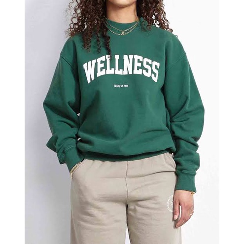 SWEATER CREWNECK WANITA WELLNESS  / SWEATER WANITA TEBAL