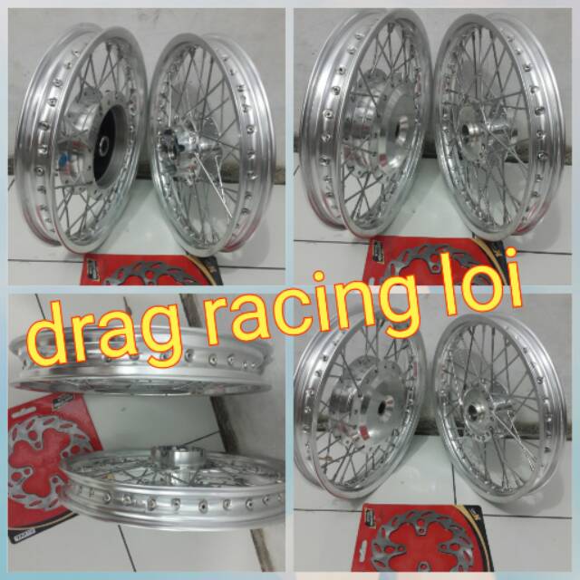 Paketan velg jari jari tromol cakram ring 14. Motor beat.scopy. vario 110.vario 125. Vario 150
