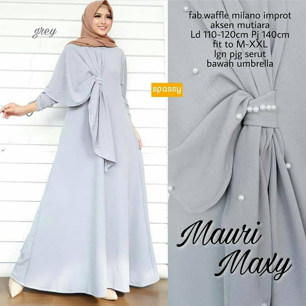 Baju Gamis Maury Maxy Dress Balotely Muslim Wanita Hijab Terbaru Termurah Baju Hamil Shopee Indonesia
